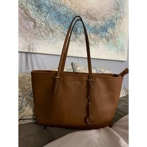 Medium Saffiano Leather Tote Bag